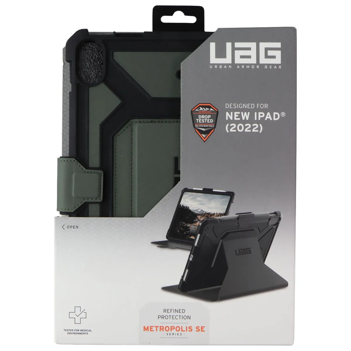 Urban Armor Gear Metropolis SE Case for Apple iPad (10.9-inch) 10th Gen - Olive