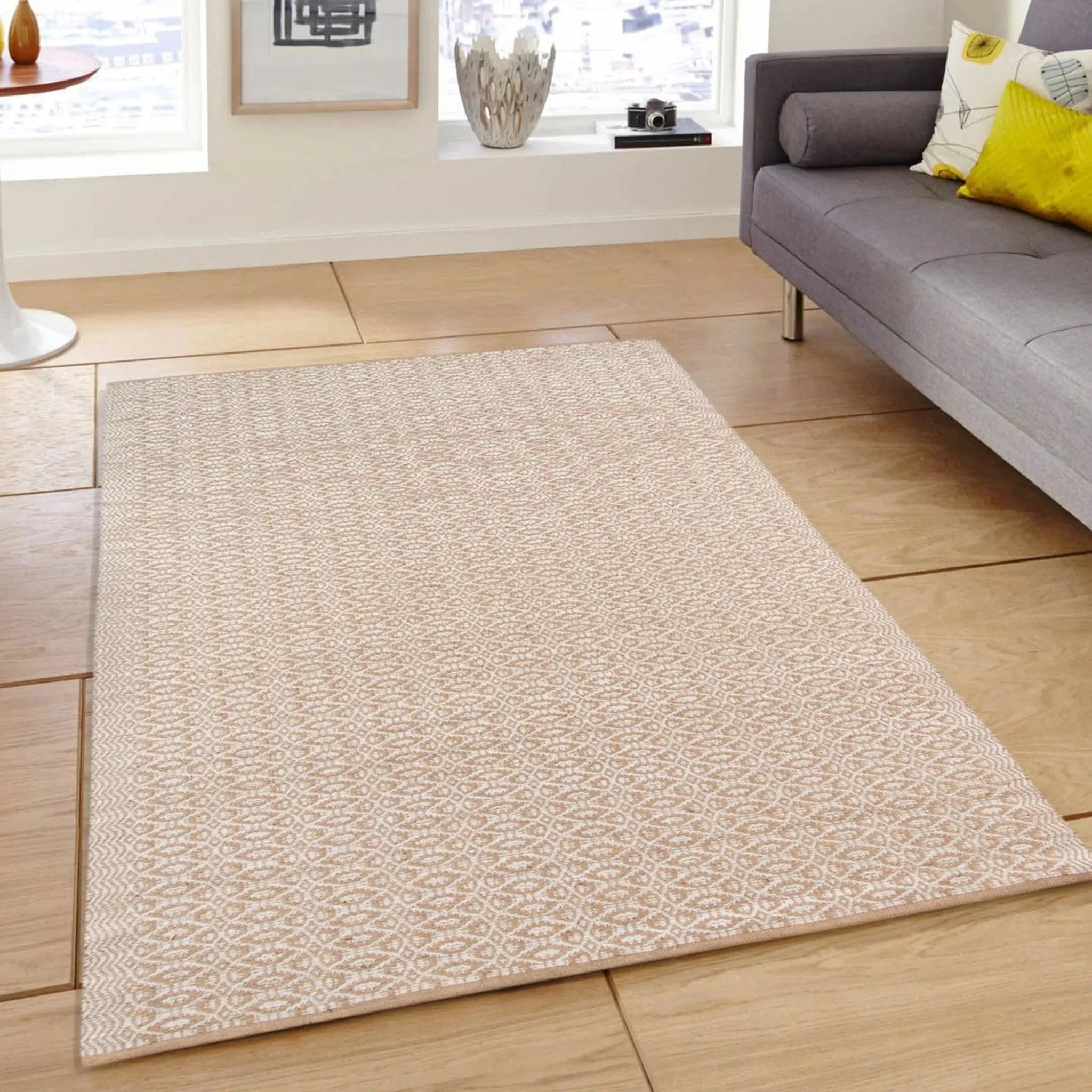 Zola ZOL-7 White/Tan Rug